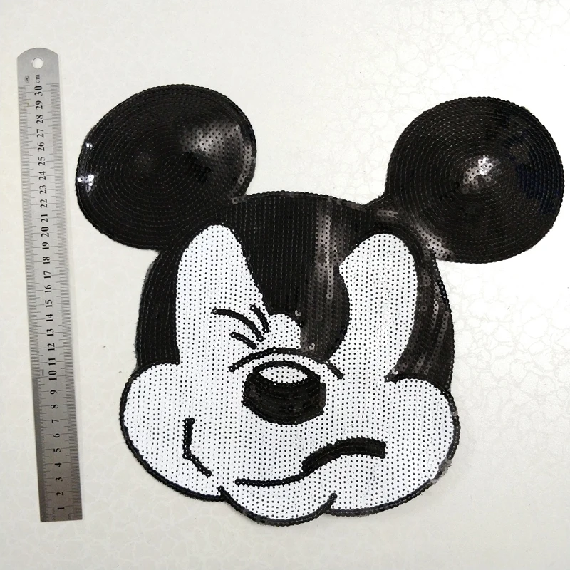 jeans with glitter patches