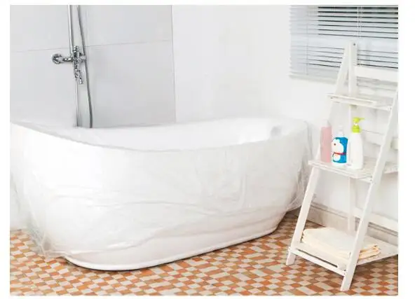 10 шт. большой одноразовый дорожный пластиковый мешок для ванной|plastic tub|folding tubbathtub
