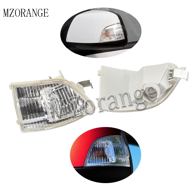 

MZORANGE Car Rearview Mirror Light Turn Signal Light Indicator For Ford Focus 2003-2013 For C-MAX 2003-2010 Without Bulb 1/2pcs