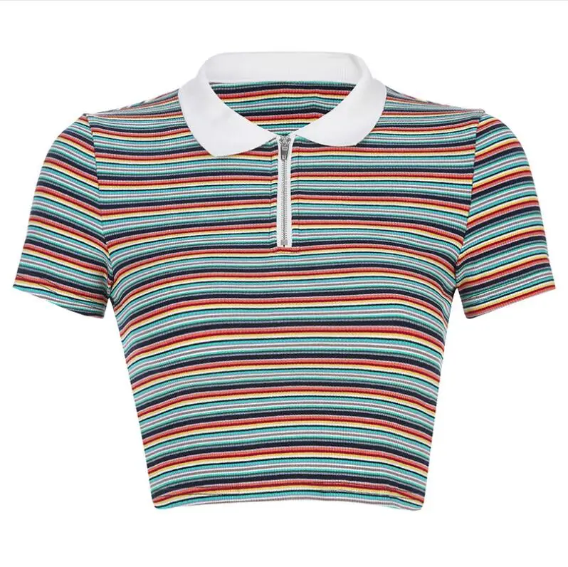 Summer New Fashion t shirt Turn-Down Collar Short Sleeve Tee Shirt