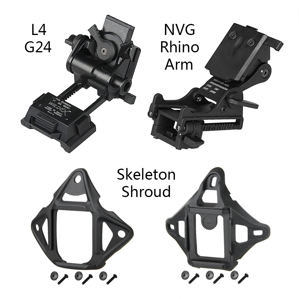 Аксессуары для тактического шлема PPT VAS Shroud L4 G24 NVG крепление ночного видения Rhino Arm