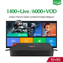 Smart 4K IPTV Box Android 7.1 Leadcool Pro RK3229 Quad Core H.265 Decoder Algeria Tunisia Arabic France Dutch Belgium IP TV     