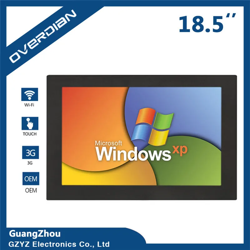

XP System 32G Widescreen LCD Screen Industrial Computer Built in WiFi 16:9 Resistive Touch Screen Industrial Computer