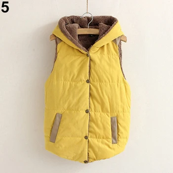 

Women Fashion Hooded Thick Warm Waistcoat Jacket Vest Hoodies Casual Coat