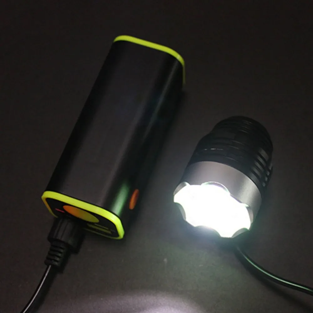 

18650 Super Bright Battery Power Bike Front Handlebar Cycling Torch Headlight Night Safety Flashlight Bicycle Accessories