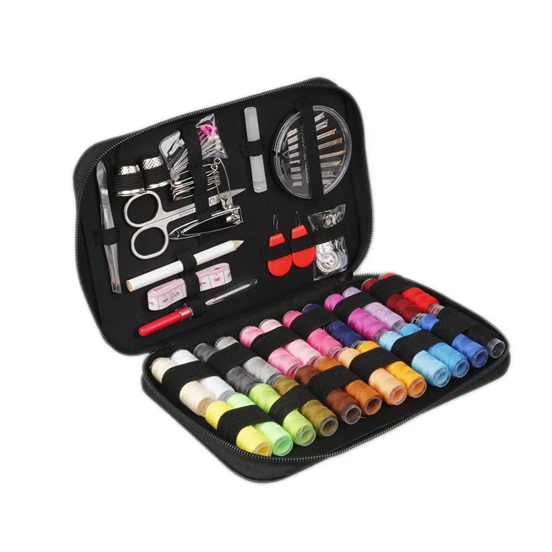 

90pcs/set Portable DIY Sewing Box Kit Multifunction Embroidery Kitting Needles Quilting Thread Stitching Tools With Tape Scissor