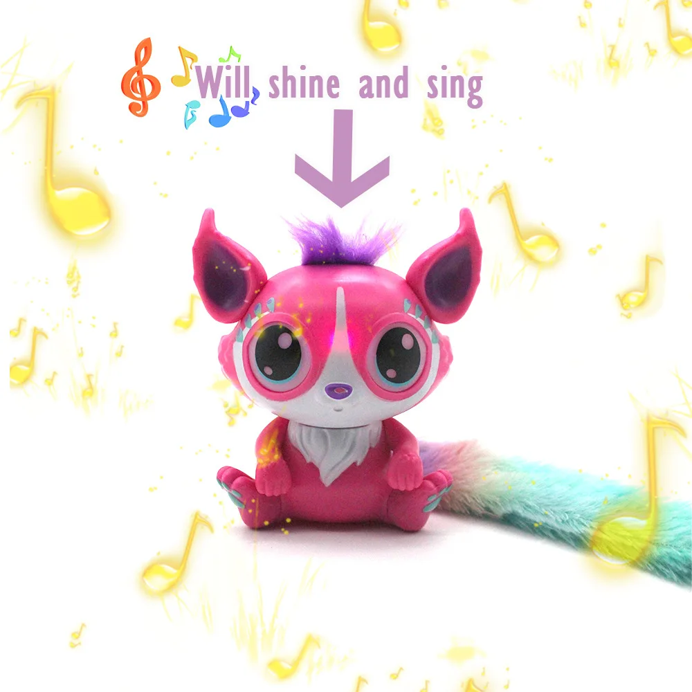 Плюшевая игрушка Lil Gleemerz Acousto optic Интерактивная фигурка лисы для питомца