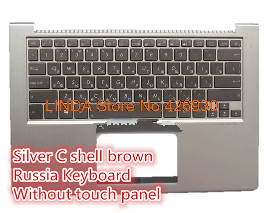 Упор для рук и клавиатура ASUS UX32 UX32A UX32E UX32V BX32 UX32VD Серебряный C оболочкой