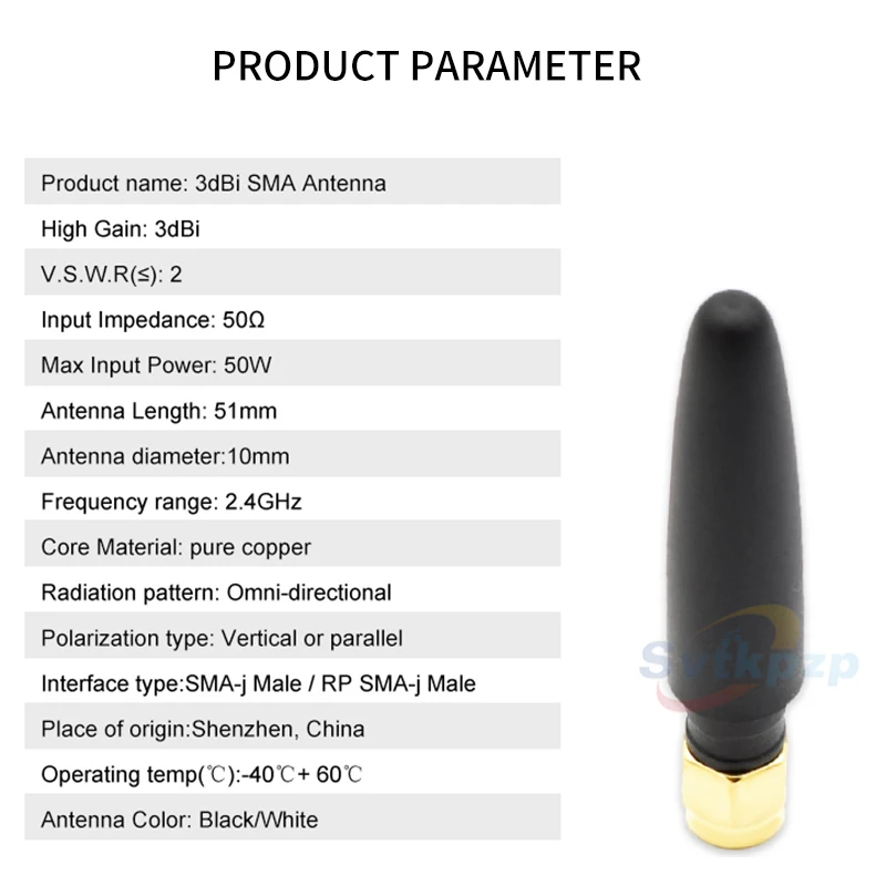 С высоким коэффициентом усиления 3dBi wifi антенна резиновая перец SMA& RP SMA мужской разъем всенаправленные 2,4g антенны с большим диапазоном