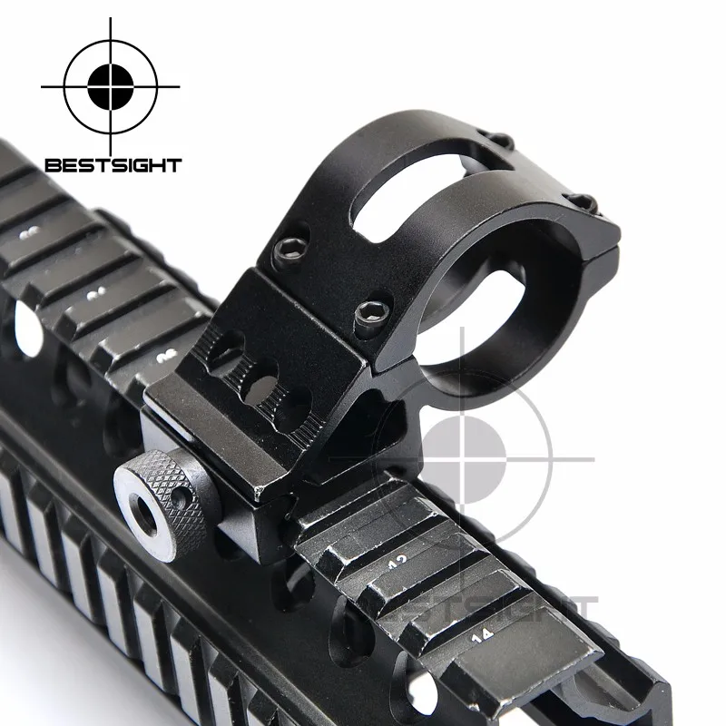 1Inch 25mm Aluminum Offset Ring 45 Degree Side Mount 20mm Picatinny