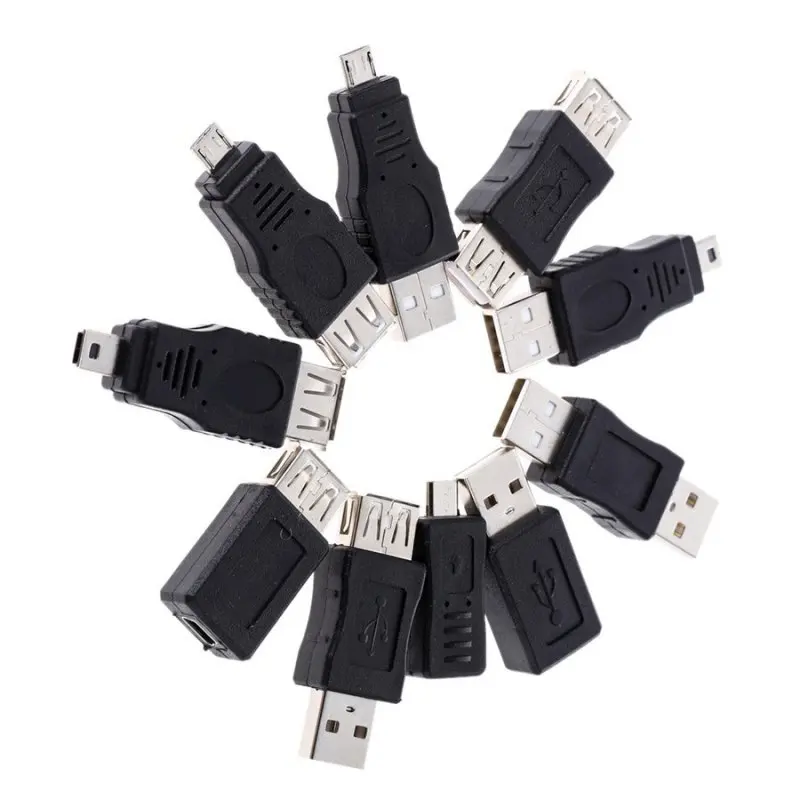 Переходник OTG 5 Pin F/M с USB штырь гнездо для компьютера планшета ПК 10 шт.|Кабели VGA| |