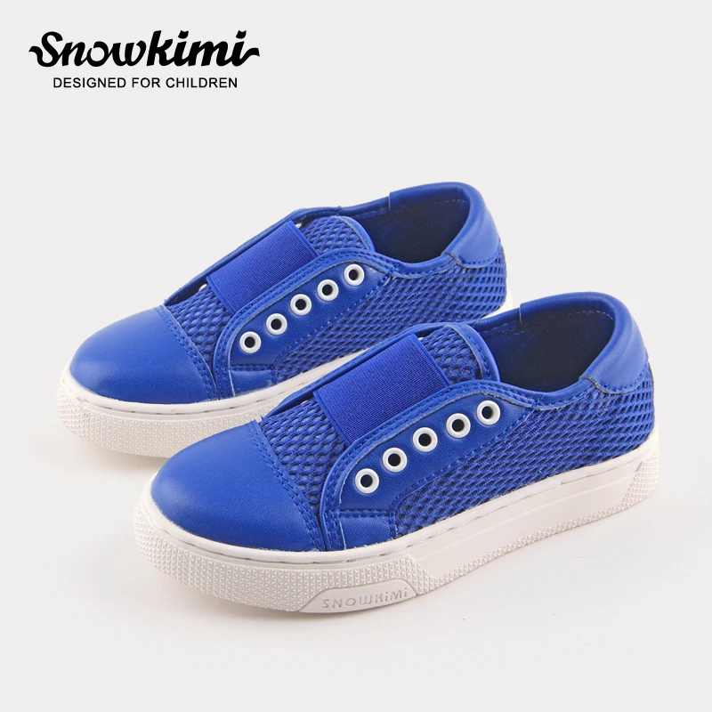 

Snowkimi 2018 Spring Children's Casual Sports Shoes Elastic Band Breathable Mesh Fabric Canvas Inside Non-slip Out Sole New