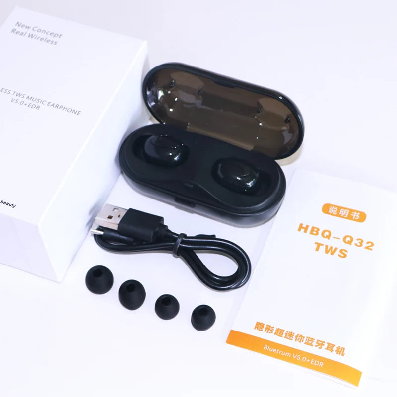 Q13s TWS беспроводные bluetooth наушники поддержка 5 0 Bluetooth глубокий бас hi fi стереозвук Q32