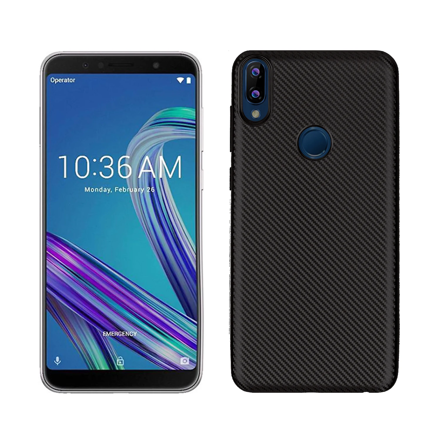 Чехол для Asus Zenfone Max Pro (M1) ZB601KL тонкий мягкий чехол из углеродного волокна ТПУ