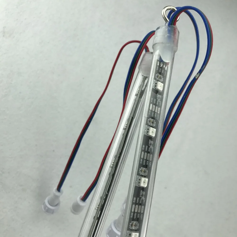 

0.5M/1M long 3D DC12V input GS8208 digital meteor light;pixel tube;32pcs GS8208 LEDs with 16pixels/m;with 3core 13.5mm pigtails