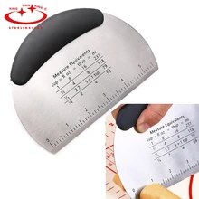 1 шт., кухонный нож из нержавеющей стали для теста, скребок, резак для теста и пиццы, лопатка для выпечки, нож для хлеба, сэндвич-резак, калибровочное лезвие для выпечки