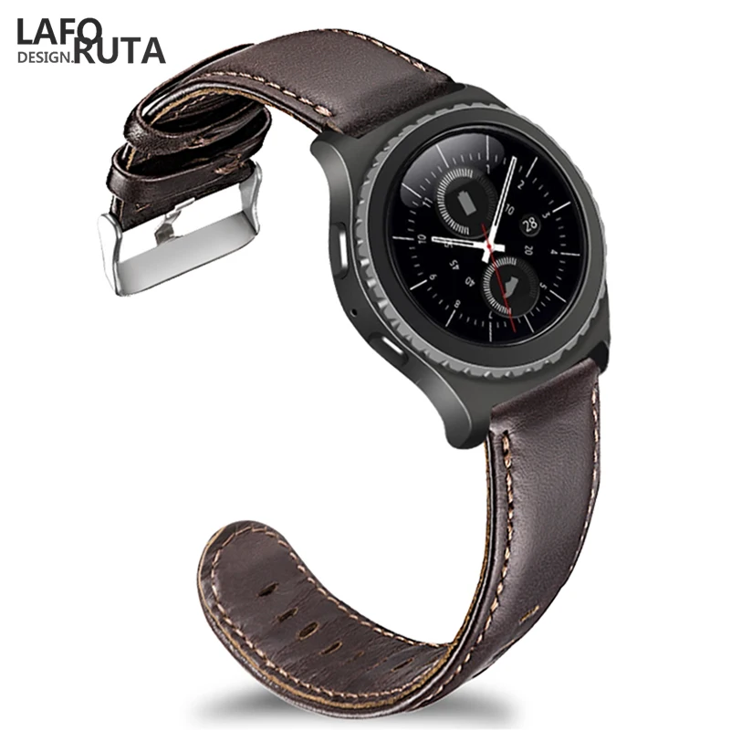 Laforuta Quick Release ремешок для часов 20 мм из натуральной кожи Samsung Gear S2 классический