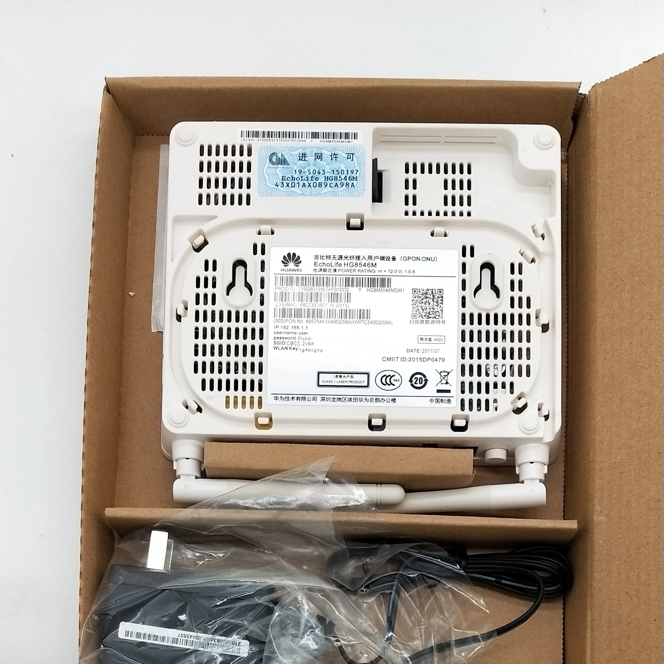 100% оригинальный новый Huawei HG8546M Gpon Oun оптоволоконный роутер оборудование для