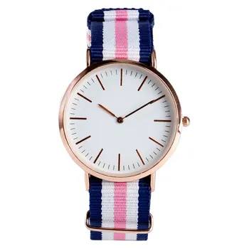 Trendy Fashion Ourdoor Three Colors Stripe Nylon Band Strap Student Quartz Wrist Watch Minimalist Boy Girl Wristwatch
Trendy Fashion Ourdoor Three Colors Stripe Nylon Band Strap Student Quartz Wrist Watch Minimalist Boy Girl Wristwatch