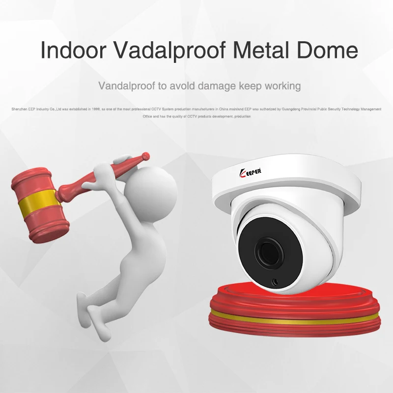  Keeper 1080P 2MP AHD Analog Indoor dome HD camera 3.6mm with Night Version Anti-vandal Analog CCTV 