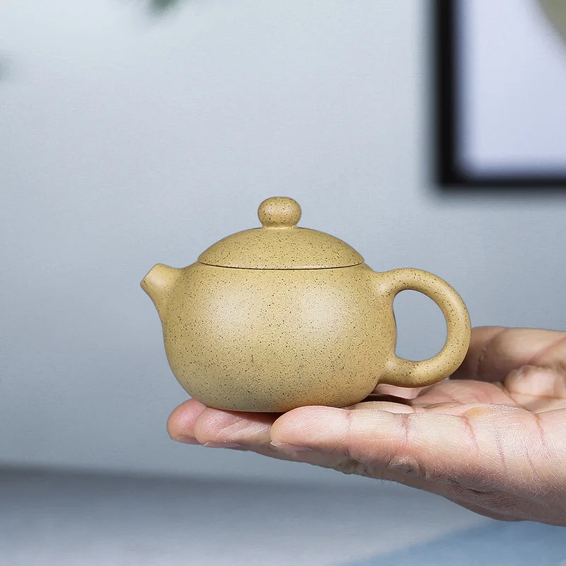 

Ore teapot pure hand-made Xihu pot purple sand teapot set gift