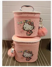 HALLO KITTY 2017 neue 3D Solide modelingmake up tasche Doppel schicht design Mit einer vielzahl von schöne dekorative objekte original desig