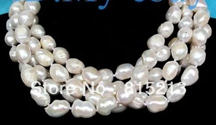 

N944 Wholesale 5pcs White Baroque Pearl Necklaces % Discount AAA