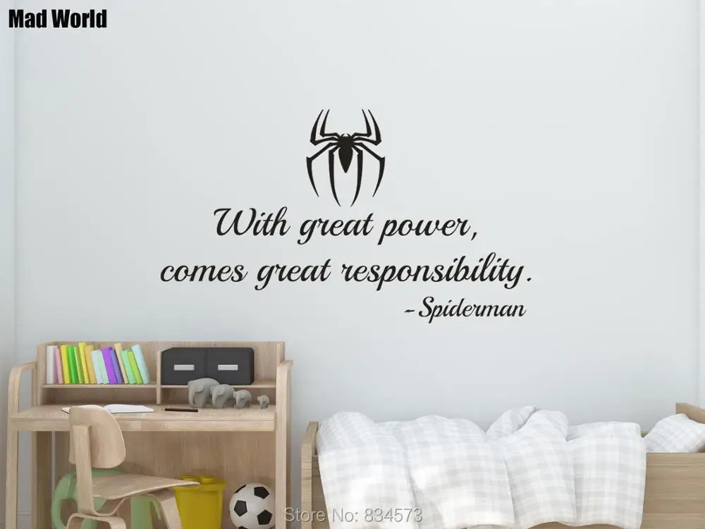With great power comes great responsibility 56 97W  47 81W 1