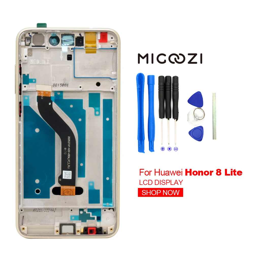 

For Huawei Honor 8 Lite LCD Display Touch Screen with Frame Replacement Assembly for Huawei Honor 8 Lite Display