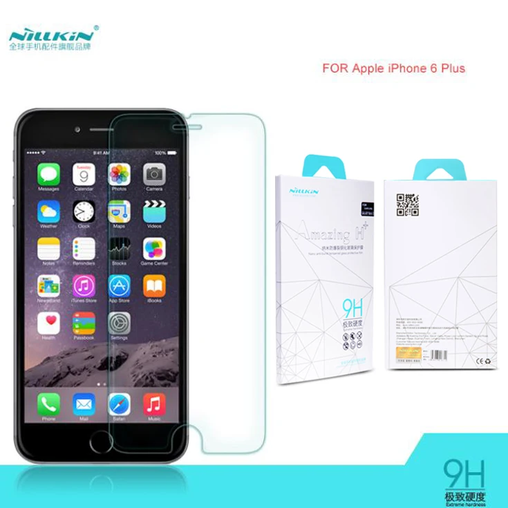 

NILKIN For Apple iPhone 6 plus Screen Protector NILLKIN Amazing H+ Nanometer Anti-Explosion Tempered Glass For iPhone 6splus
