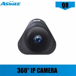 Q8 P2P Wi-Fi камера 360 панорамный 960 P HD Fisheye мини ip-камера