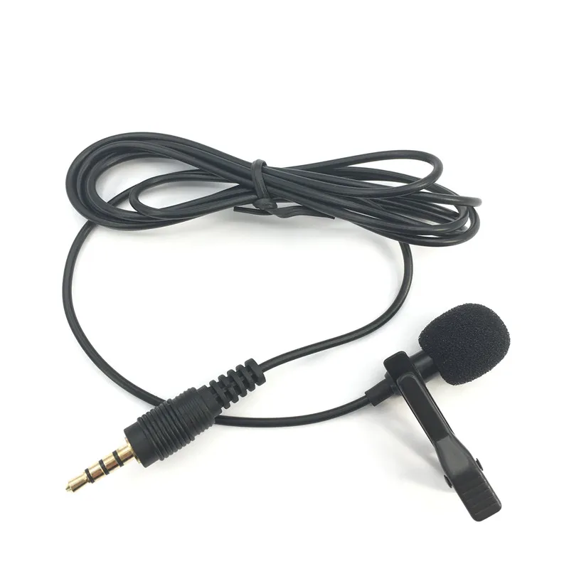 Mini 3.5mm Jack Microphone Lavalier Tie Clip Microphones Microfono Mic