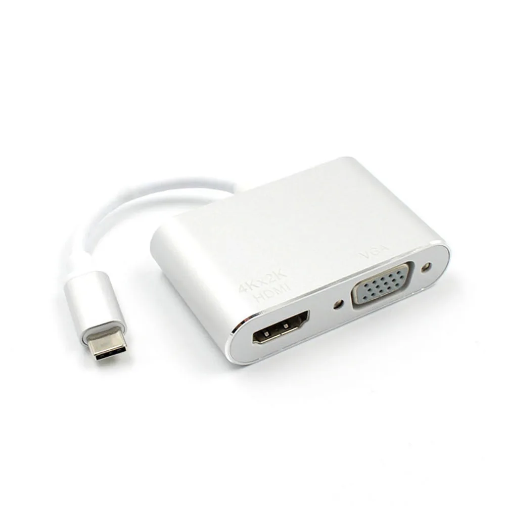 2019 горячий USB C Type к HDMI VGA адаптер ноутбук конвертер для HDTV MacBook DOY| |