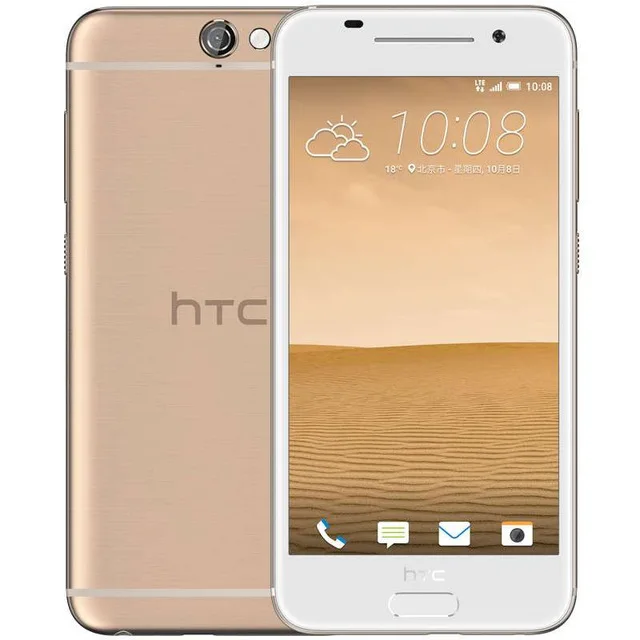 Разблокированный htc один A9 Octa core 5,0 Дюйма 16/32 ГБ флэш-памяти, Встроенная память 2/3 Гб оперативной памяти, Оперативная память 13.0MP LTE 4G Android 6,0 мобильный телефон с определением отпечатка пальца - Цвет: Золотой