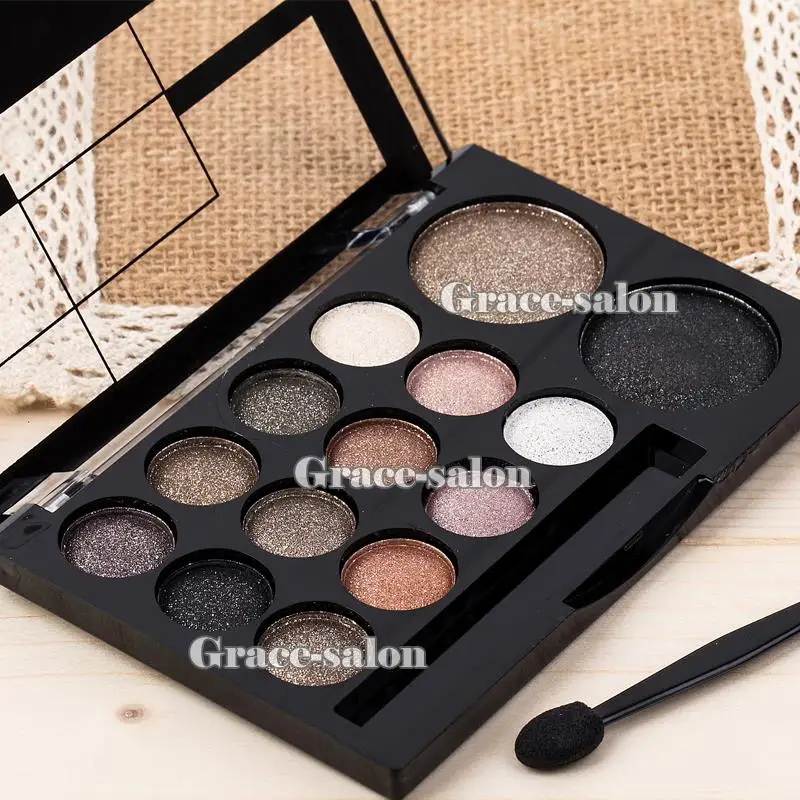 

14 Natural Colors Makeup Eyeshadow Palette Warm Smokey Shimmer Eye Shadow Nude