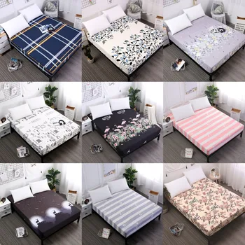 

Waterproof Bed Mattress Pad Cover Fitted Sheet Separated Water Bed Linens with Elastic Bed Protector Mattress Cover Bed Bug