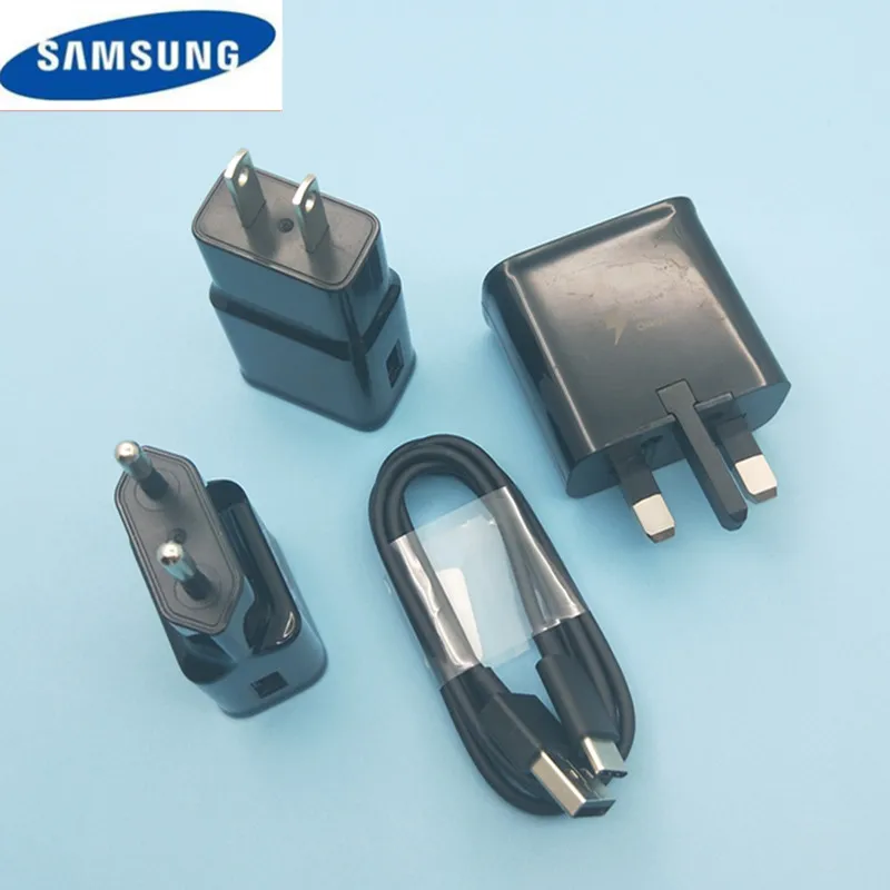 

Original Samsung Galaxy A50 A30 A40 A70 A80 A9S s8 s9 S10 plus note 8 9 fast Charger 9V 1.67A EU US UK plug +120CM type c Cable