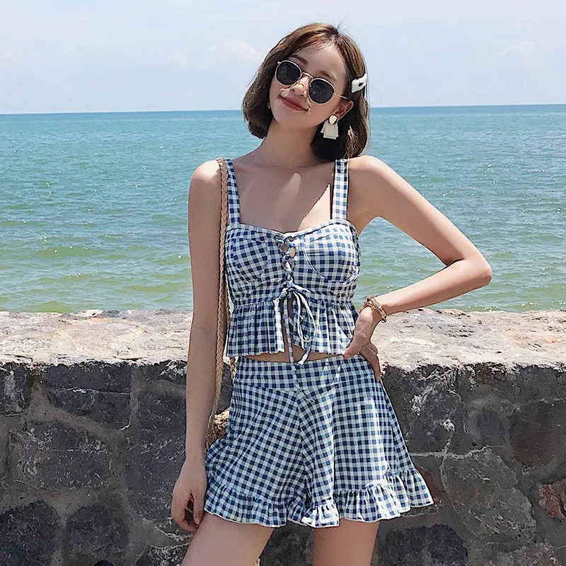 

Two Piece Swimsuit For Women Women's Summer Clothes Swimsuits Separate Lady's Swimwear 2019 Underwire Bracket Pad Closed Large