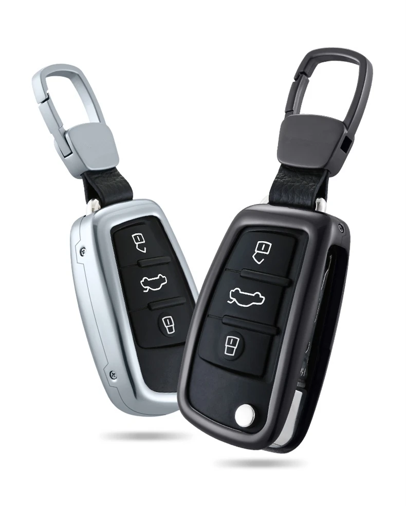 Ключи крышка В виде ракушки Алюминий сплав Smart Key чехол для Audi A3 A5 Q3 Q5 A6 C5 C6 A4 b6 b7 b8 TT 80 S6 подарок Интимные аксессуары