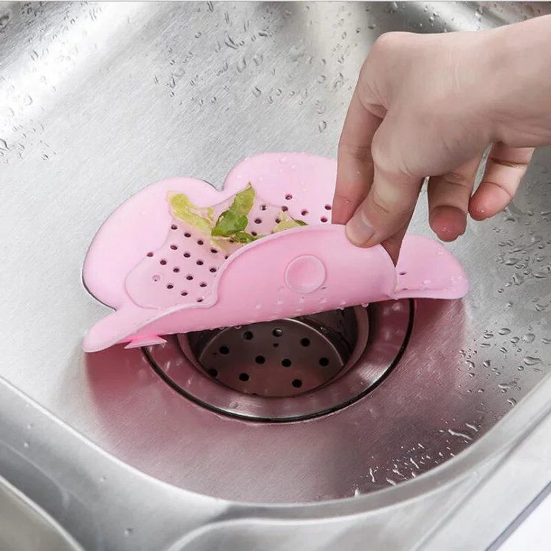 1Pc 2 Styles Silicone Kitchen Sink Drain Bathtub Hair Filter Drain Filter Strainer Bathroom Accessories Dropshipping