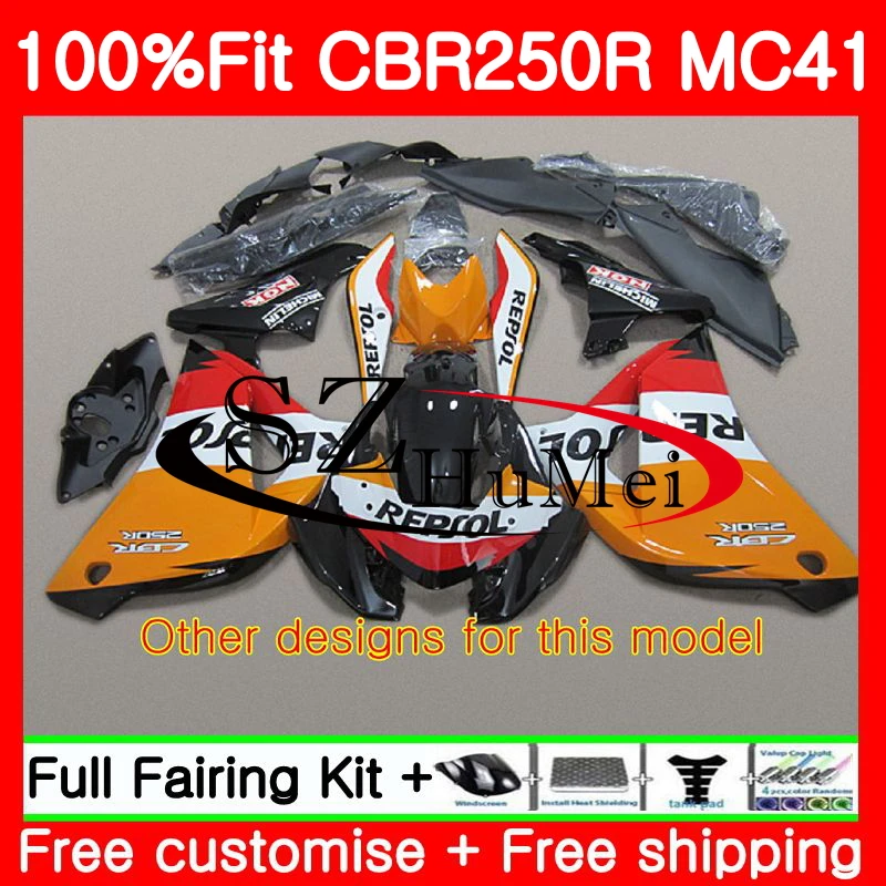 Инъекция для HONDA CBR250R MC41 11 12 13 14 15 CBR250 R 117SH.10 CBR 250R 250 2011 2012 2013 2014 2015 Обтекатели в