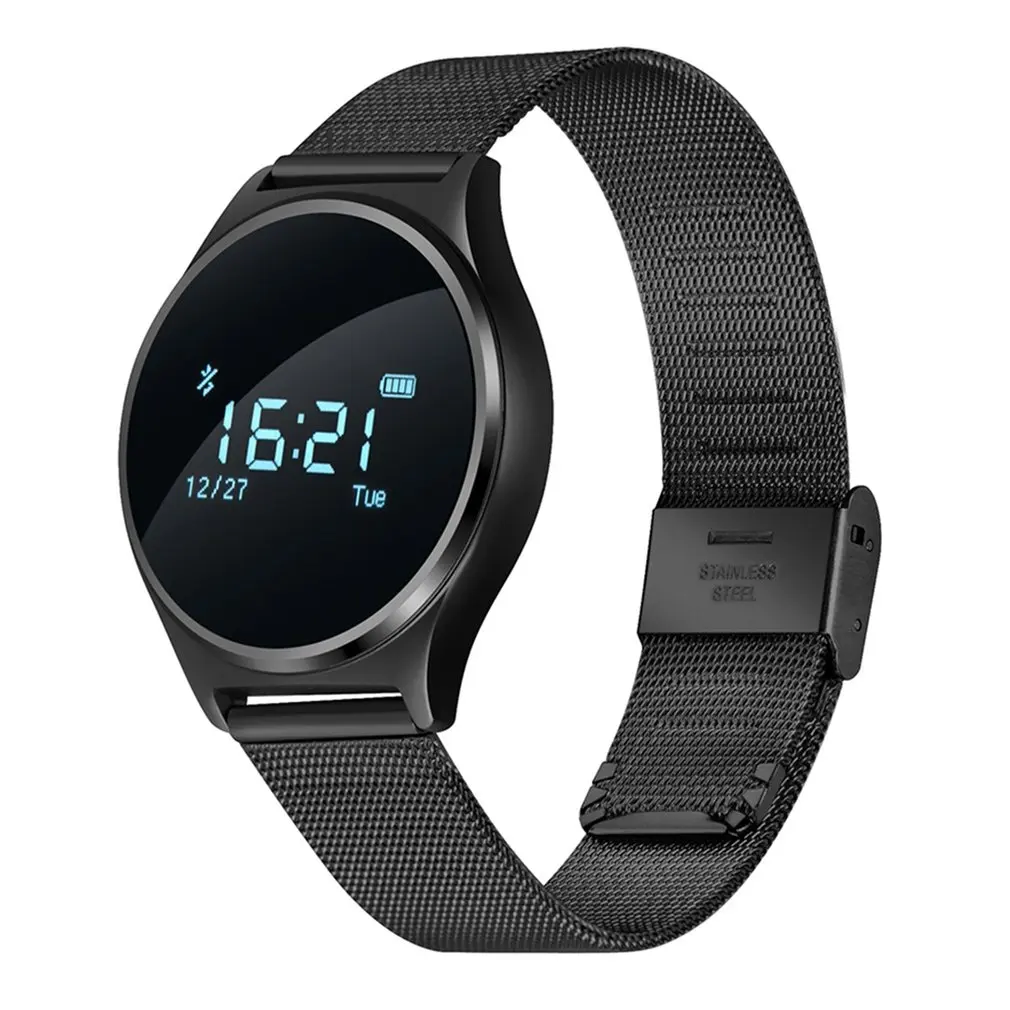 0.96 Inch OLED Smart Watch Heart Rate Monitor Bluetooth Fitness Tracker Sleep Monitor Watch for Android Phones