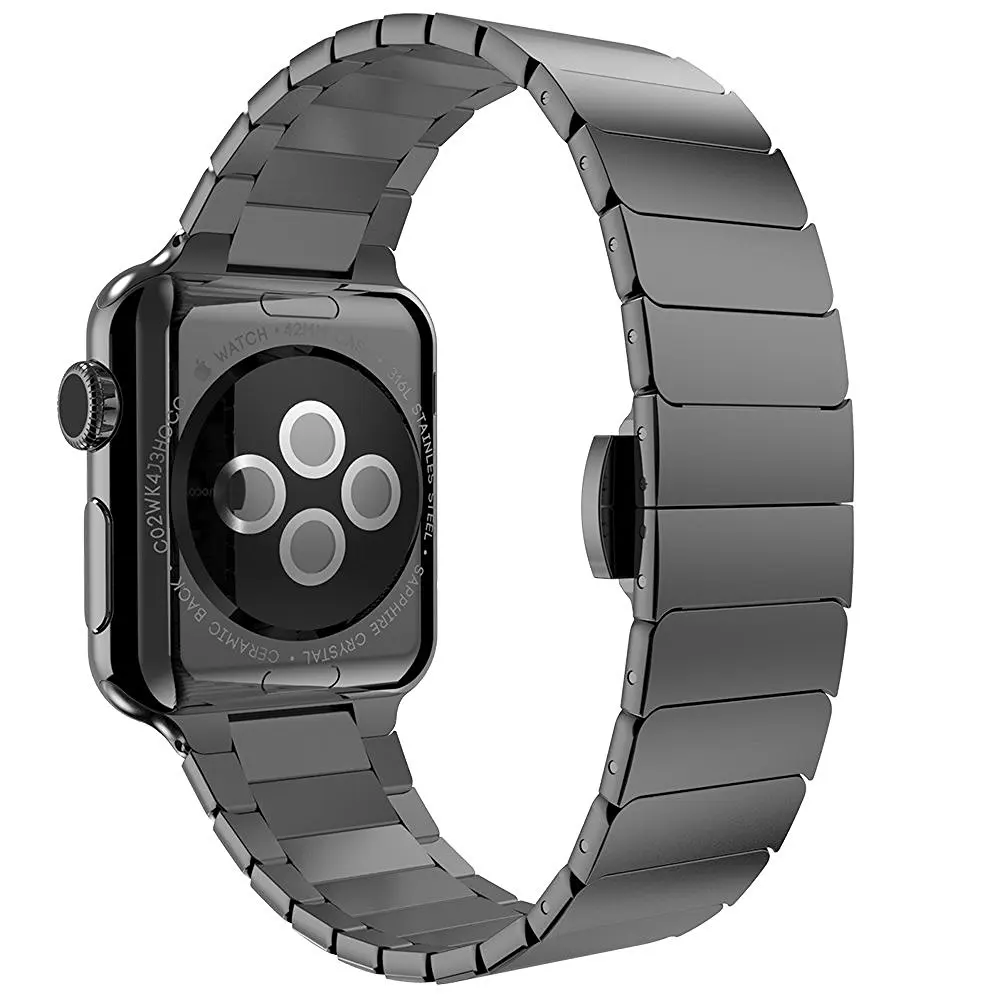 CRESTED strap For Apple watch band iwatch 4 3 42mm 38mm 44mm/40mm Stainless steel apple watch 4 3 correa Link bracelet belt CRESTED strap For Apple watch band iwatch 4 3 42mm 38mm 44mm/40mm Stainless steel apple watch 4 3 correa Link bracelet belt
