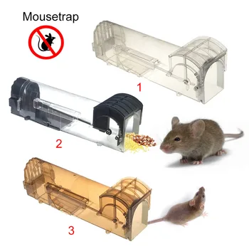 

Non Poison Catch Bait Hamster Mouse Trap ABS Plastic Smart Mouse Live Traps Rat Trap Small Animal Live Cage 3 Styles HG99