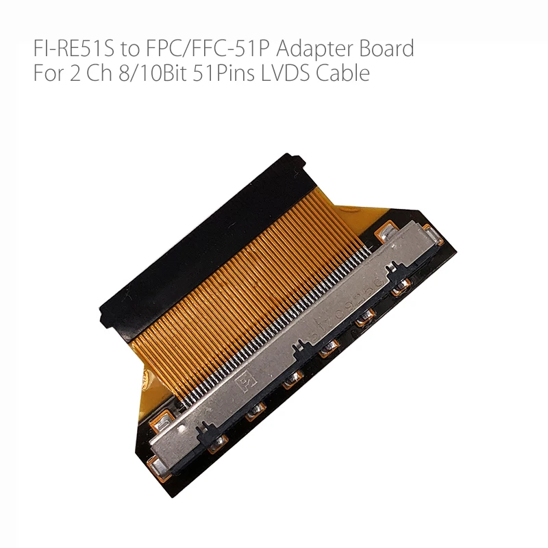 

For 2ch 8bit 10bit 51pins FI-RE51S to PFC FFC 51Pin flexible flat cable Adapter Board Converter Connector for lcd led controller