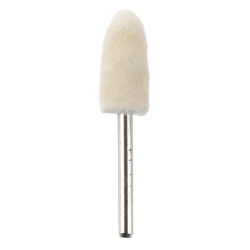 

Mandrel Mounted White Conical Felt Bob Polishing Tool