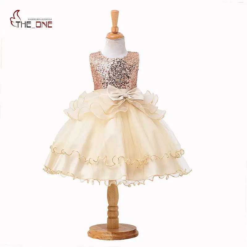 

MUABABY Summer Girls Princess Dresses Children Kids Sequined Sleeveless Layered Dress Party Ball Gown Girl Tulle Wedding Clothes