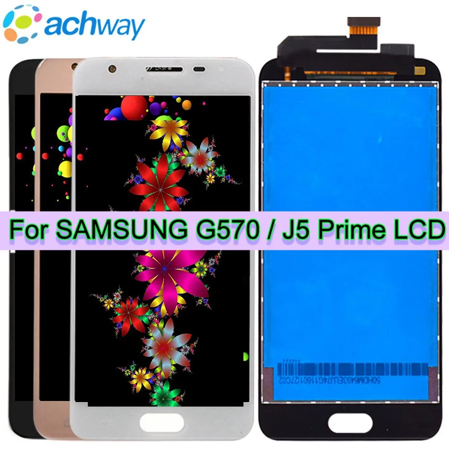 5.0 For SAMSUNG GALAXY J5 Prime G570 SM-G570F LCD Display Touch Screen Digitizer Assembly Replacement For SAMSUNG J5 Prime LCD