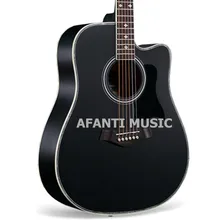 41 inch Black color Acoustic guitar of Afanti Music (AAL-1041)