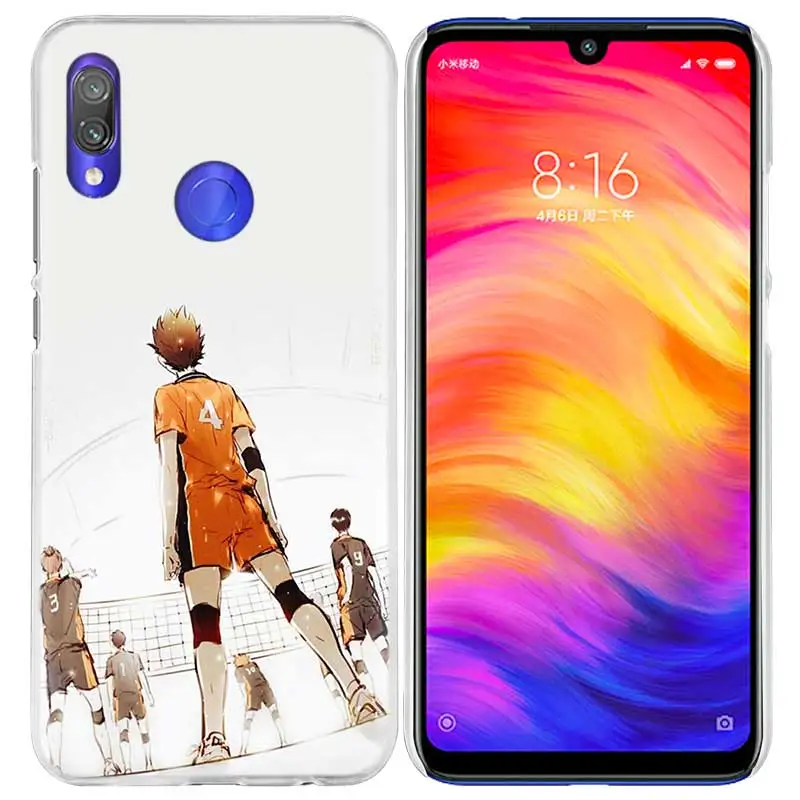 Чехол Haikyuu Hinata для Xiao mi Red mi Note 7 8T 6 6A Pro S2 5 5A 4X mi A1 A2 9 Note10 8 lite Play F1 жесткий чехол для телефона с рисунком аниме - Цвет: 06